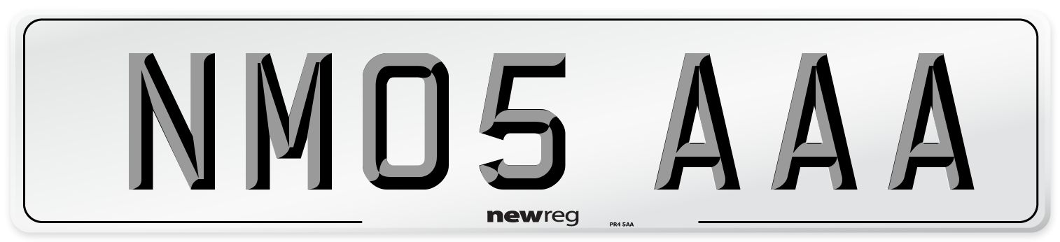 NM05 AAA Number Plate from New Reg